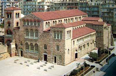 Hagios Demetrios, Thessaloniki’s most important church, devoted to the patron saint of the city.