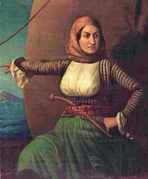 Laskarina Bouboulina, oil painting on canvas. National Historical Museum, Athens.