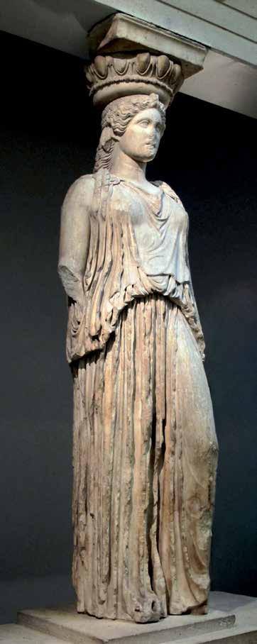 Caryatid from the Erechtheion, ca. 420–415 BC. Acropolis Museum, Athens.