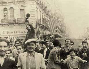 Athens celebrates the end of the occupation, 1945.