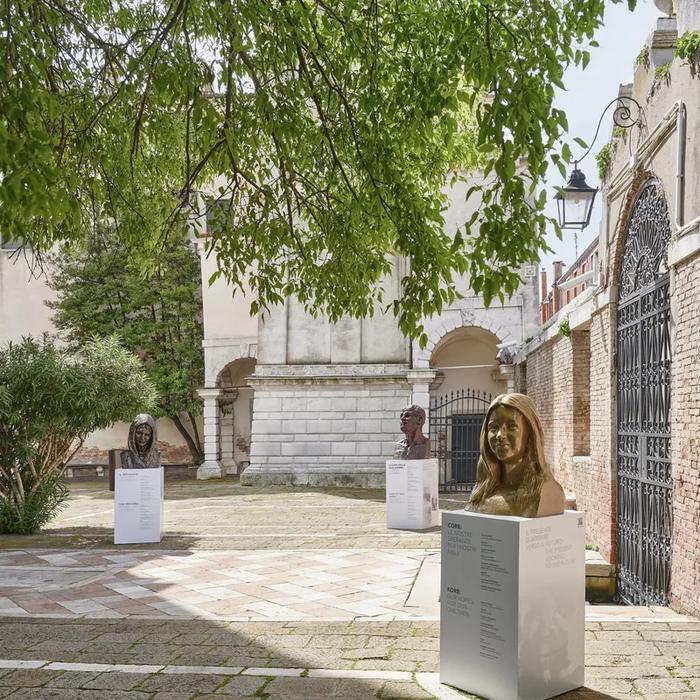 Hellenic Heads at San Giorgio dei Greci, Venice — installation view