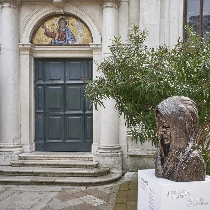 Hellenic Heads at San Giorgio dei Greci, Venice — installation view